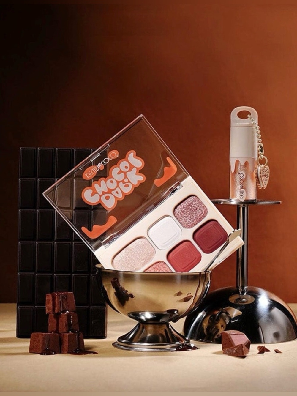 Kevin & Coco 'Dark Choco' Eyeshadow+Highlighter Set